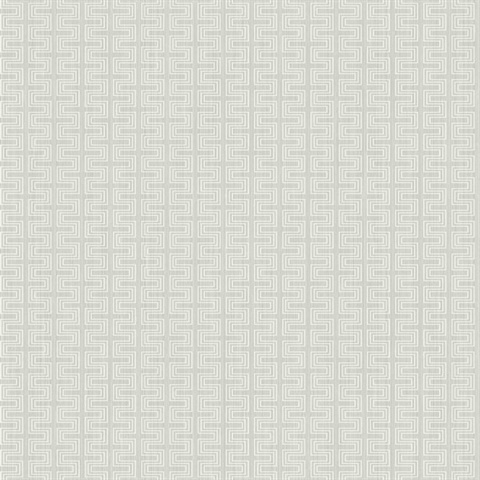 Silver Vertical Geometric Stripe Wallpaper