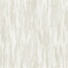 Silver & White Commercial Stria Wallpaper