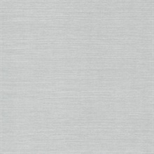 Silver & White Shining Sisal Faux Grasscloth Wallpaper