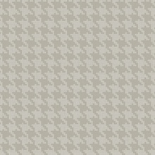 Silvergrey Glitter Modern Houndstooth Wallpaper