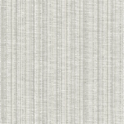 Simon Grey Faux Woven Stitch Texture Wallpaper