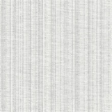 Simon Light Grey Faux Woven Stitch Texture Wallpaper