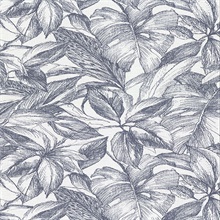 Simone Denim Tropical Vinyl Wallpaper