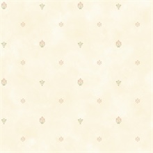 Siri Cream Damask Spot Toss Wallpaper