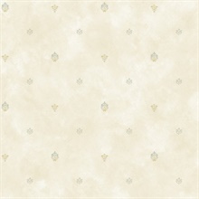 Siri Grey Damask Spot Toss Wallpaper