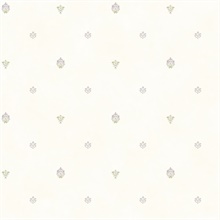 Siri White Damask Spot Toss Wallpaper