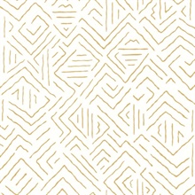 Sirih Ochre Tribal Wallpaper