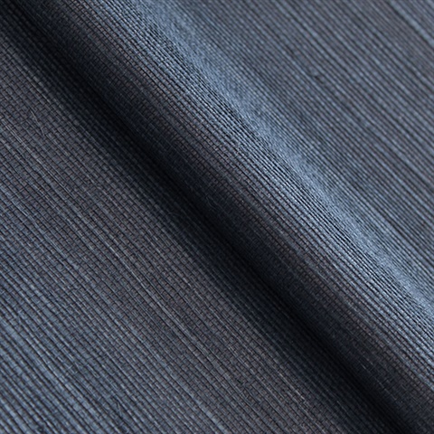 Sisal Deep Indigo Handwoven Grasscloth Wallpaper