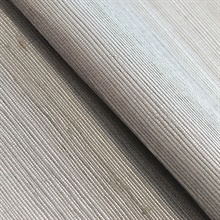 Sisal Gray on Silver Handwoven Grasscloth Wallpaper