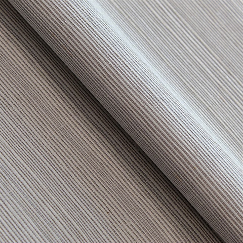 Sisal Light Natural on Taupe Handwoven Grasscloth Wallpaper
