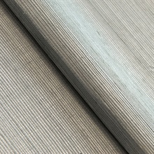 Sisal Sky Blue on Silver Handwoven Grasscloth Wallpaper