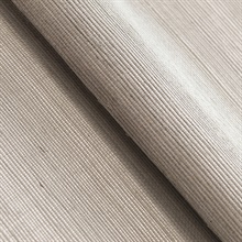 Sisal Taupe on Silver Handwoven Grasscloth Wallpaper