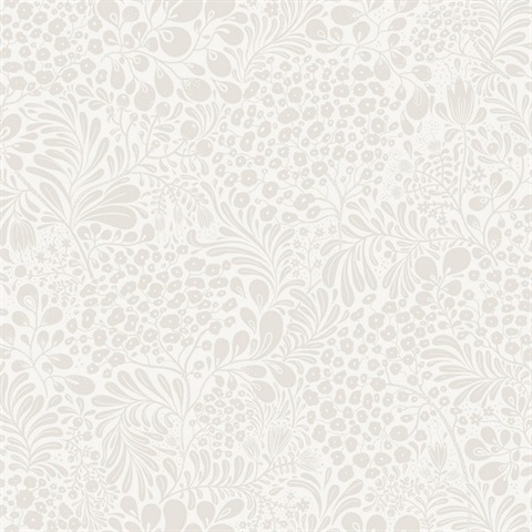 Siv Dove Botanical Wallpaper
