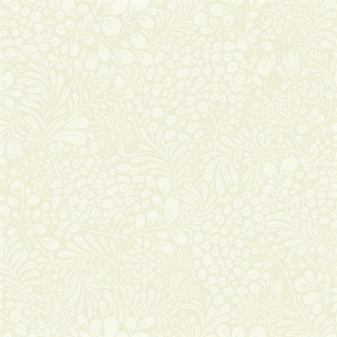 Siv Light Green Botanical Scandanavian Wallpaper