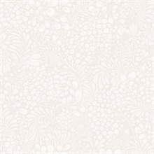 Siv Light Grey Botanical Scandanavian Wallpaper