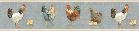 Sky Bailey Sky Rooster & Script Border