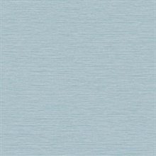 Sky Blue Horizontal Stria Patterned Wallpaper