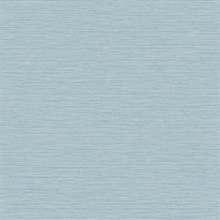 Sky Blue Horizontal Stria Patterned Wallpaper