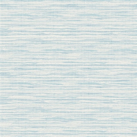 Sky Blue Wave Horizontal Stringcloth Watercolor Wallpaper