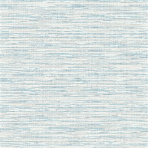 Sky Blue Wave Horizontal Stringcloth Watercolor Wallpaper