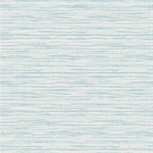Sky Blue Wave Horizontal Stringcloth Watercolor Wallpaper