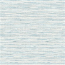 Sky Blue Wave Horizontal Stringcloth Watercolor Wallpaper