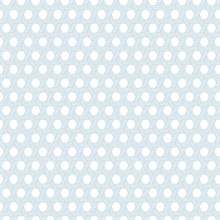 Sky Blue & White Cabana Wicker Wallpaper