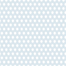 Sky Blue & White Cabana Wicker Wallpaper