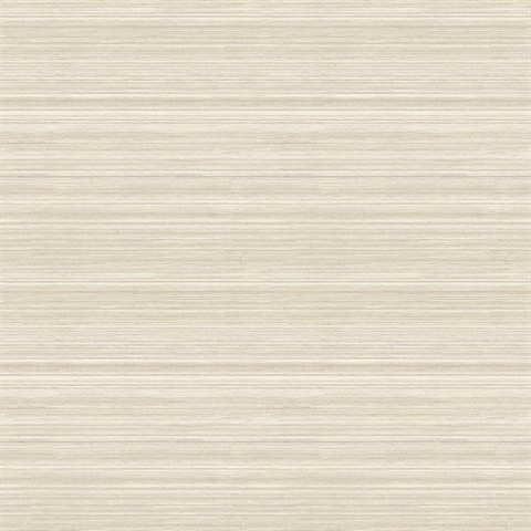 Skyler Cream Horizontal Striped Weave Wallpaper