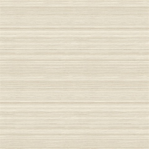 Skyler Cream Horizontal Striped Weave Wallpaper