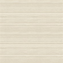 Skyler Cream Horizontal Striped Weave Wallpaper