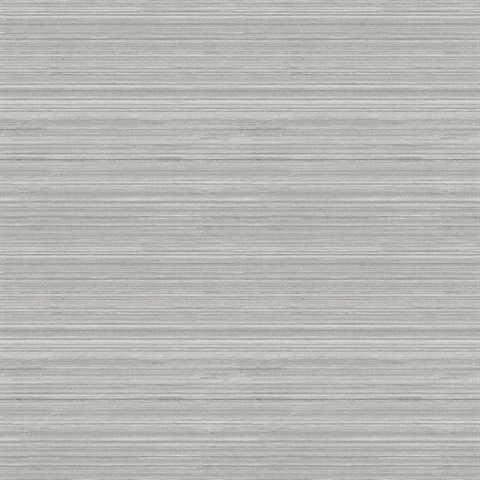 Skyler Grey Horizontal Striped Weave Wallpaper