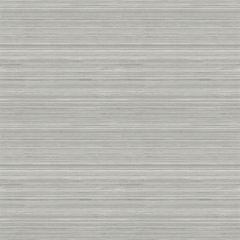 Skyler Grey Horizontal Striped Weave Wallpaper
