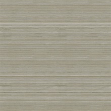 Skyler Olive Horizontal Striped Weave Wallpaper