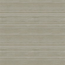 Skyler Olive Horizontal Striped Weave Wallpaper