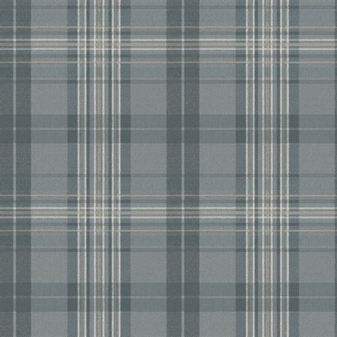 Slate Austin Slate Plaid Wallpaper