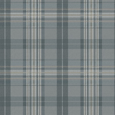 Slate Austin Slate Plaid Wallpaper