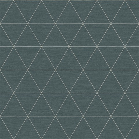 Slate Blue Ridge Geometric Triangles Wallpaper