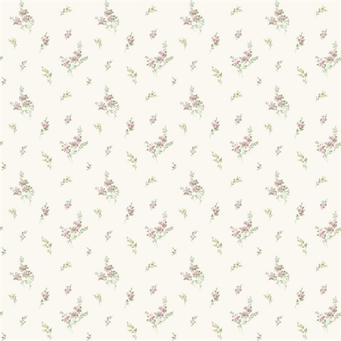 Small Sprigs Green Wallpaper