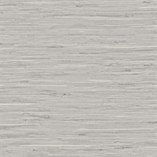 Smoke Marion Faux Arrowroot Cloth Wallpaper
