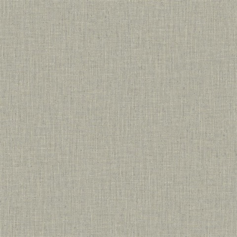 Smoke Tweed Woven Linen Wallpaper