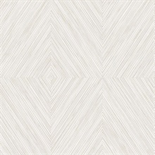 Snow Herringbone Diamond Wallpaper