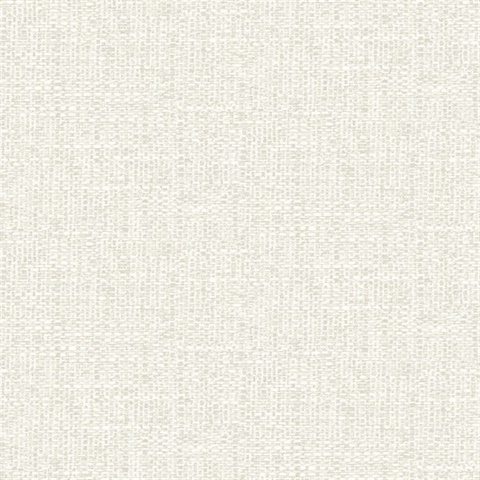Snuggle White Large Woven Texture Texture Wallpaper