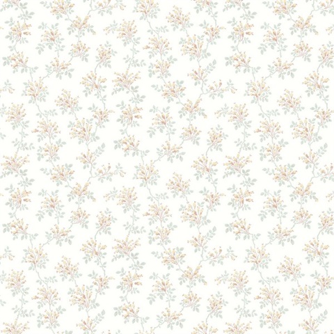 Sofiane Yellow Botanical Trail Wallpaper