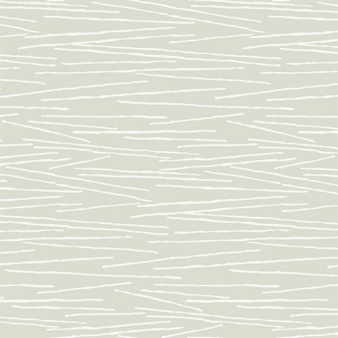Soft Green Textured Plaster Line Horizon Wallpaper
