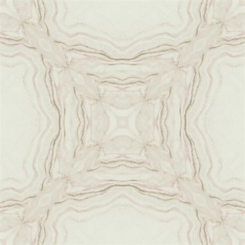 Soft Pink Stone Kaleidoscope Wallpaper