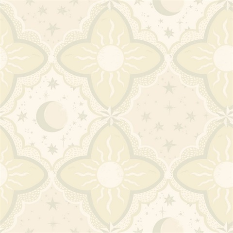 Sol & Mane Beige Wallpaper