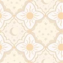 Sol & Mane Tangerine Wallpaper