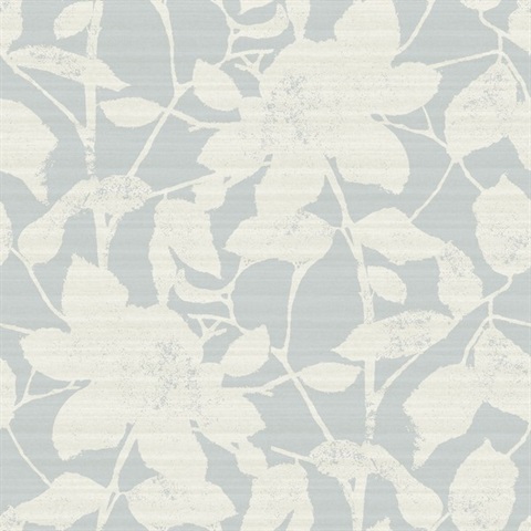 Solange Light Blue Botanical Wallpaper