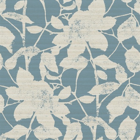 Solange Teal Botanical Wallpaper
